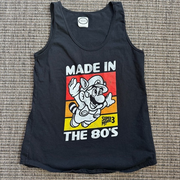 Nintendo Other - Nintendo Black and White Tank Top Retro 80's Style